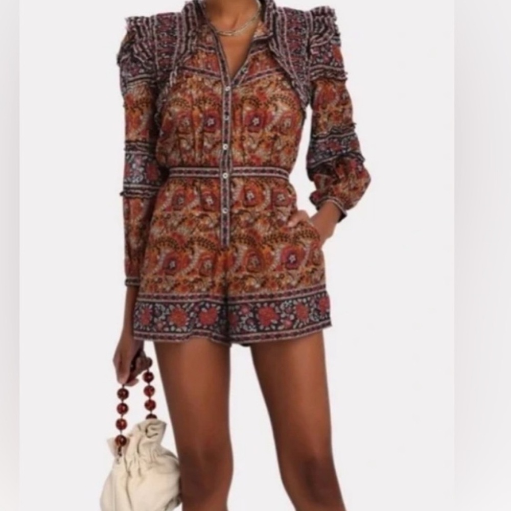 Sea New York Multicolor Patterned Short Playsuit Jumpsuit